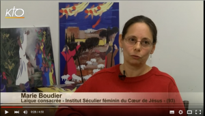 Marie Boudier, membre de l'Institut séculier du Coeur de Jésus